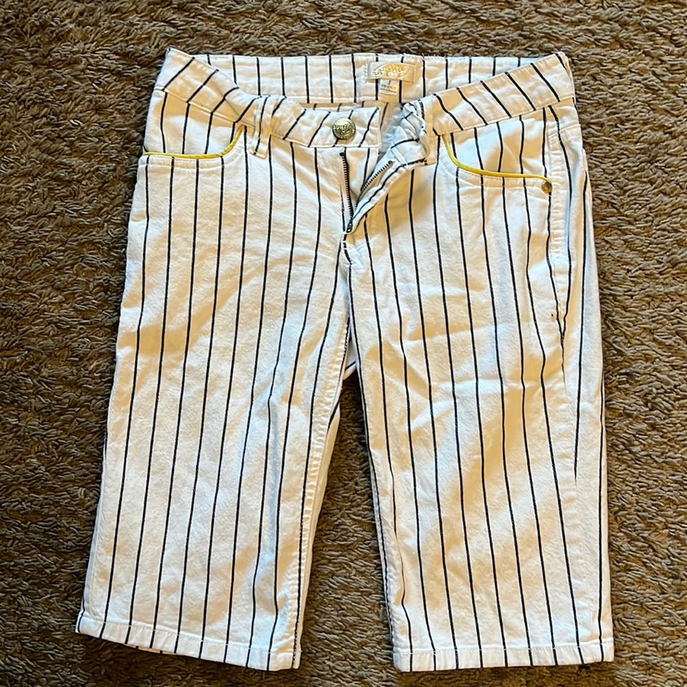 South Pole Striped Jean Shorts